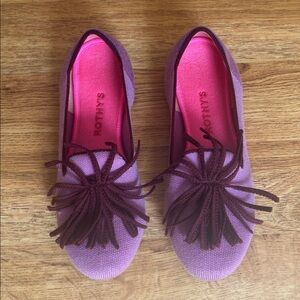 Rothy's Purple and Maroon Flats Shoes Sz 7.5